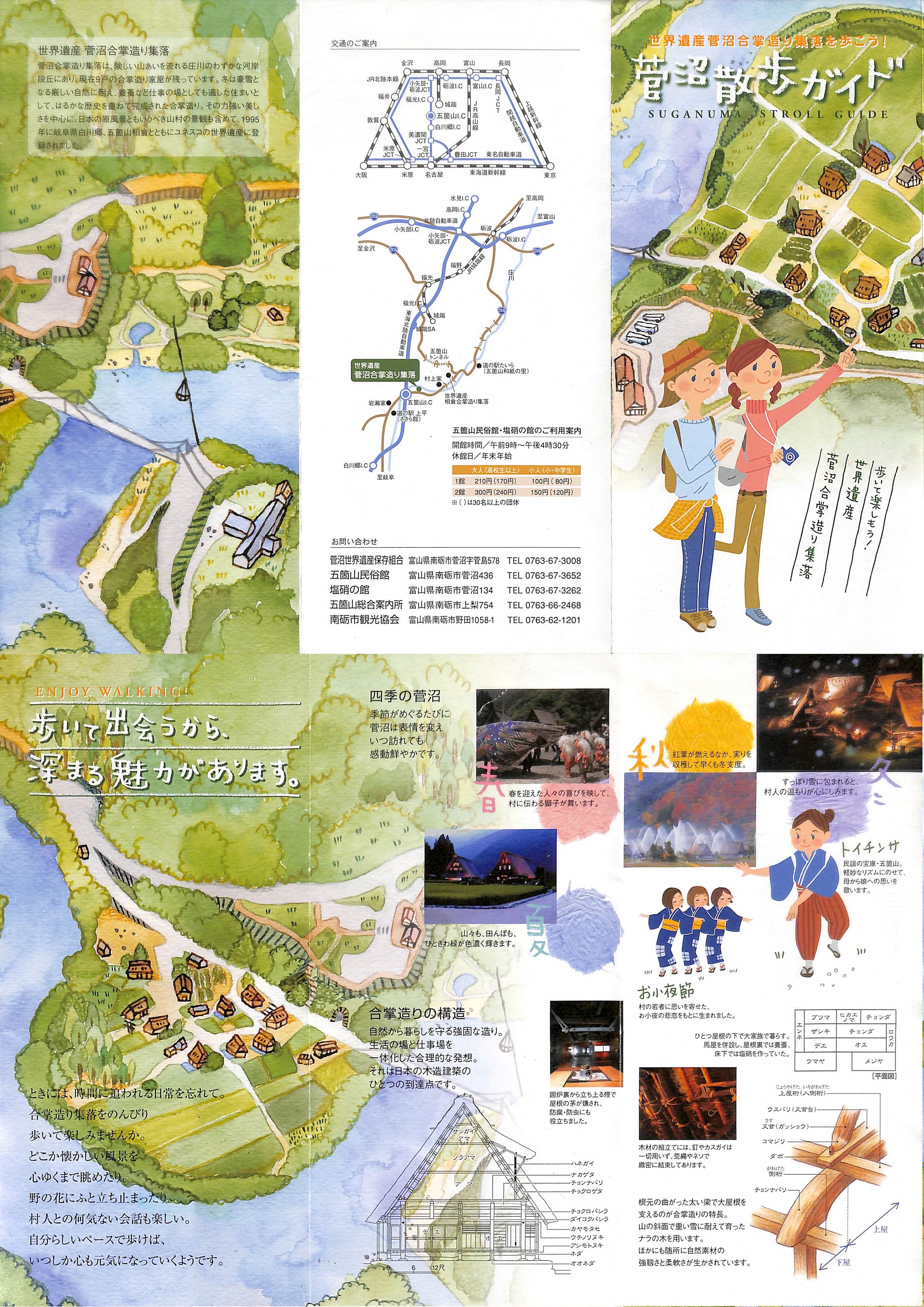 菅沼散歩ガイド 表
