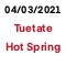 Tuetate Hot Spring